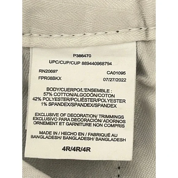 Dickies Black Corduroy Straight Leg Women 4R Casual Pants - Picture 7 of 12